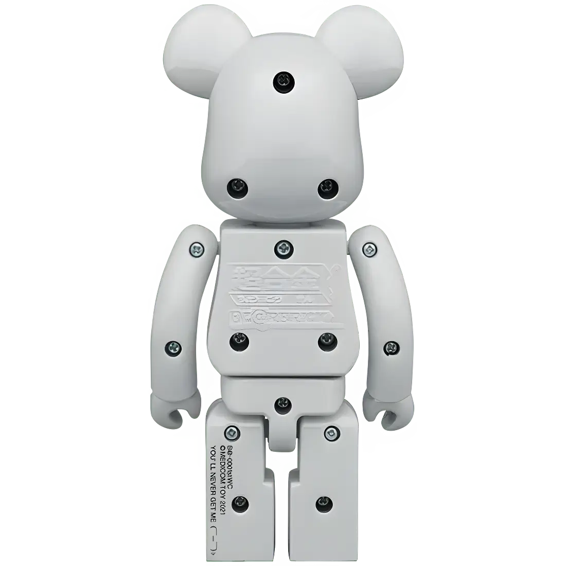 Bearbrick 20th Anniversary 1st Model White Chrome Version 200% Herstellerbild 2