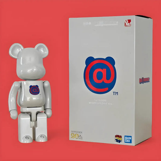 Bearbrick 20th Anniversary 1st Model White Chrome Version 200% mit Verpackung