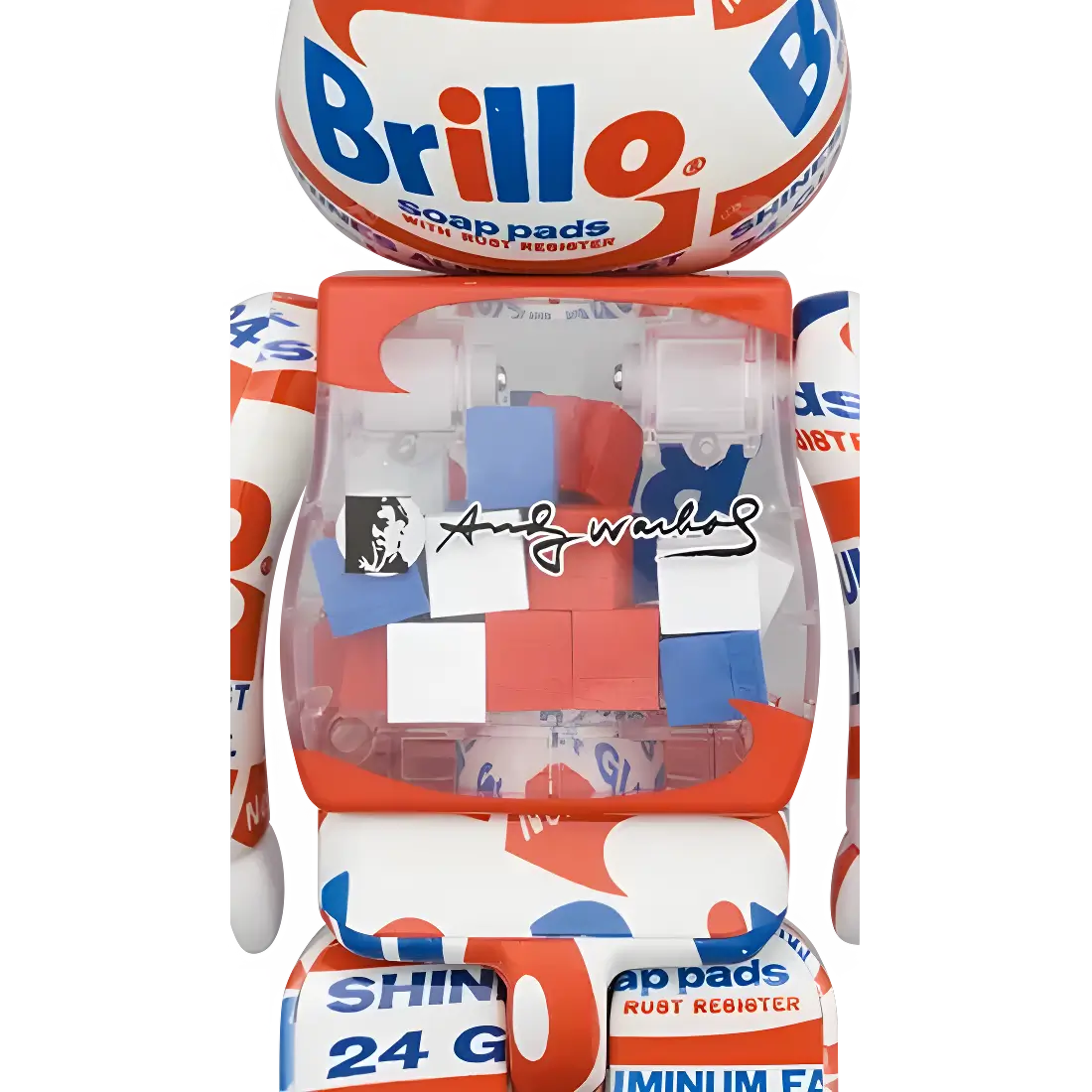 Bearbrick Andy Warhol 'Brillo' 2022 100%+400% Herstellerbild 4