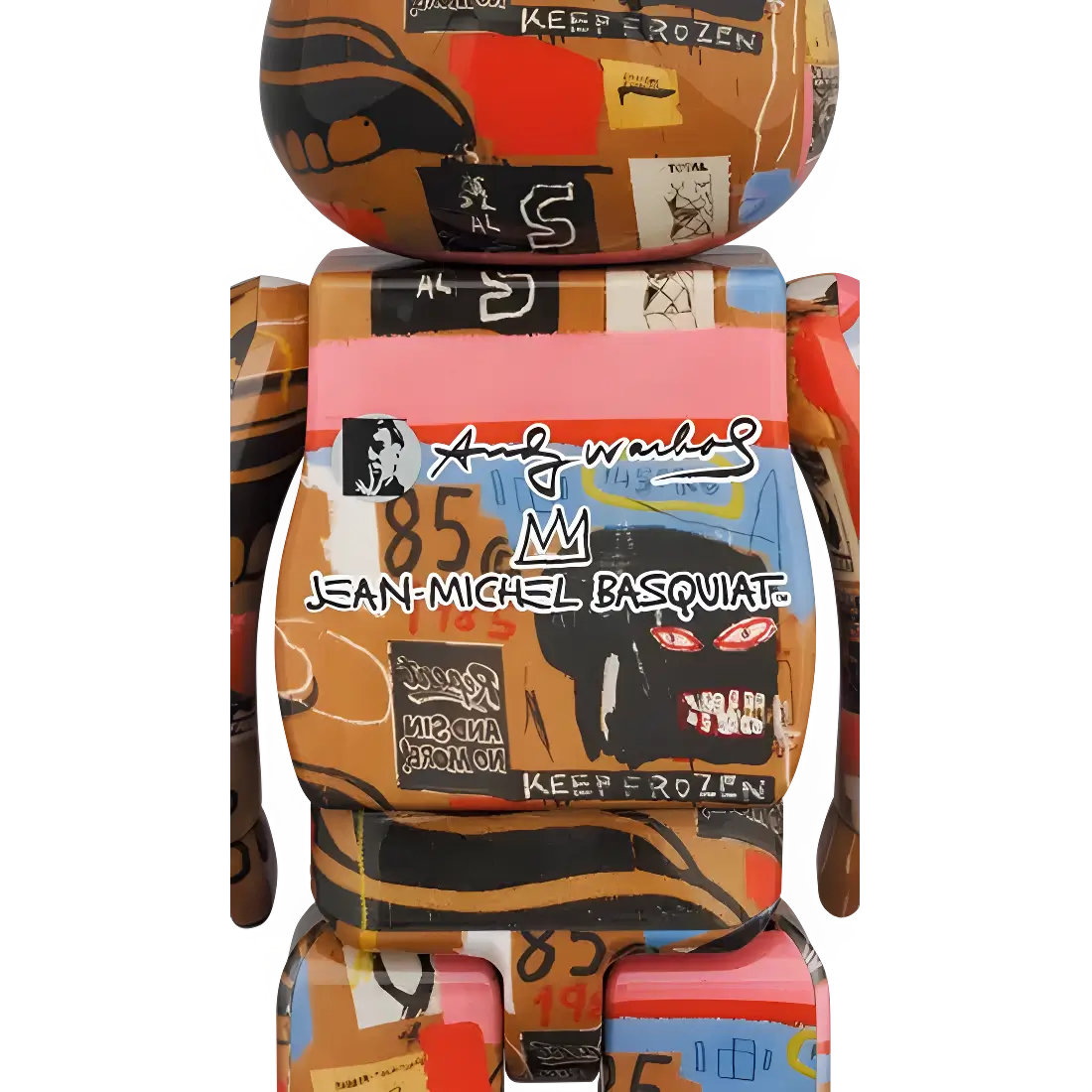 Bearbrick Andy Warhol × Jean-Michel Basquiat #2 100%+400% Herstellerbild 4