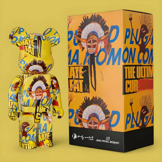 Bearbrick Andy Warhol × Jean-Michel Basquiat #3 1000% mit Verpackung
