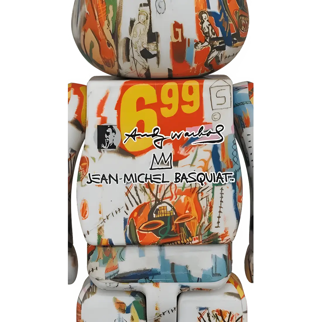 Bearbrick Andy Warhol × Jean-Michel Basquiat #4 400% Herstellerbild 2