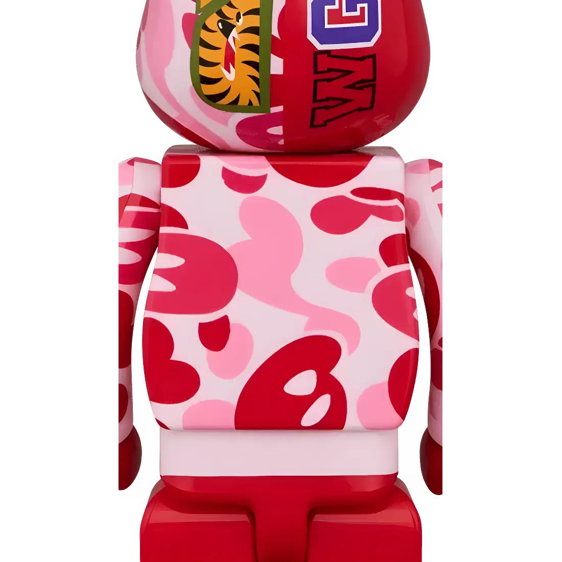 Bearbrick Baby Milo Camo Shark Pink Version Herstellerbild 4