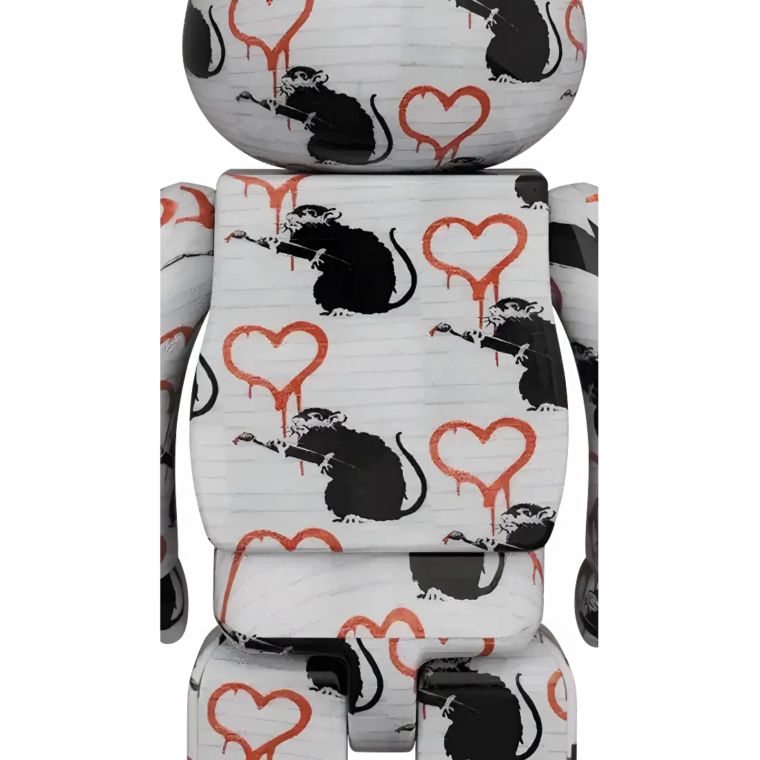 Bearbrick Brandalism 'Love Rat' 100%+400% Herstellerbild 4