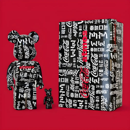 Bearbrick Coca-Cola × atmos Type-6 100%+400% mit Verpackung
