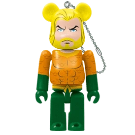 Bearbrick Happy Kuji 'DC' (2020) - 4 Aquaman 100% Herstellerbild