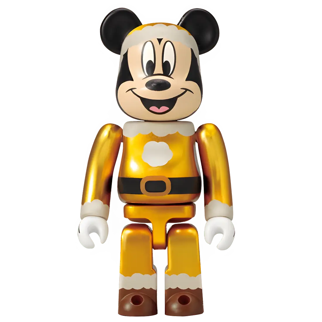 Bearbrick Happy Kuji 'Disney Special Ornament' (2011) - L@ST Mickey Mouse Golden Santa Version 100% Herstellerbild