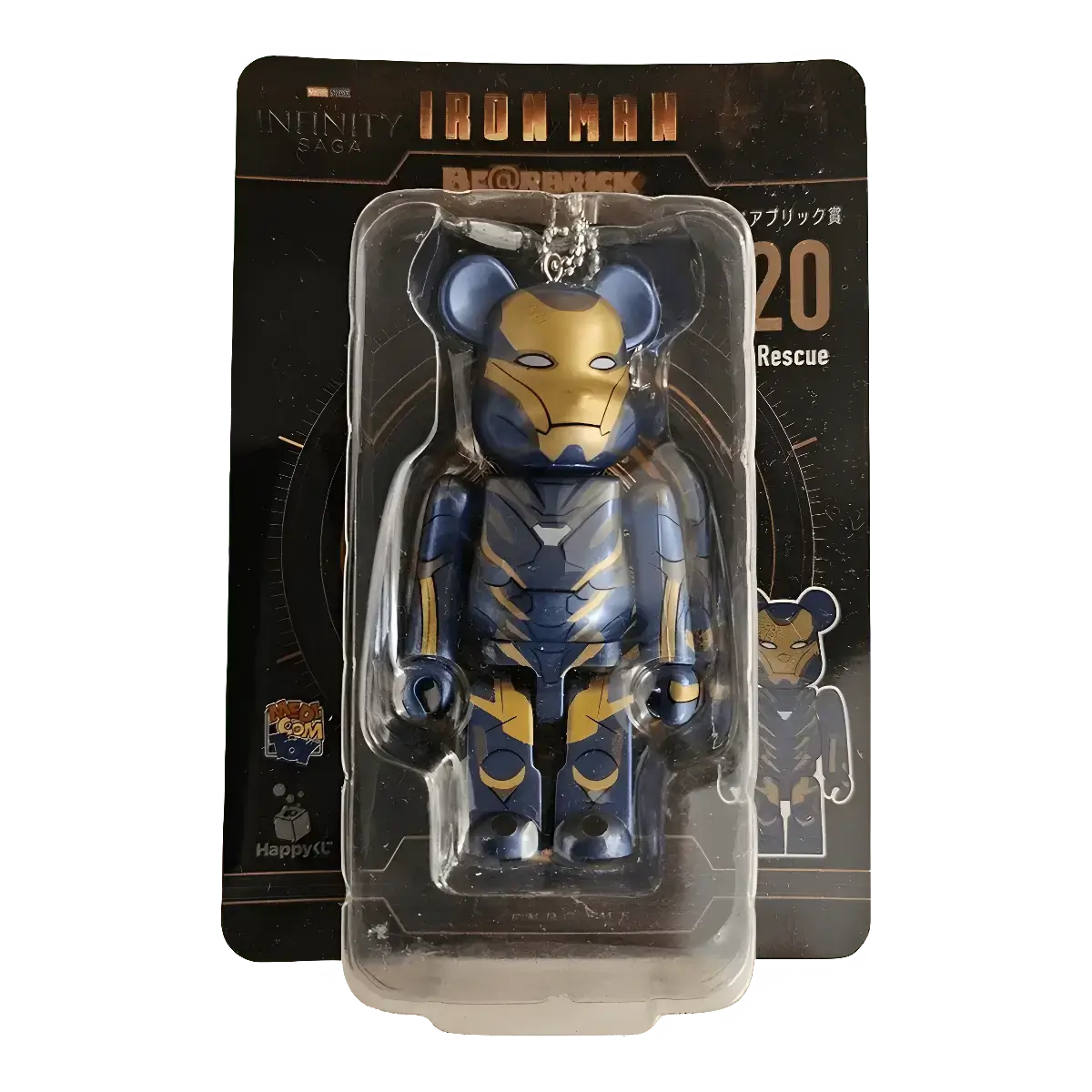 Bearbrick Happy Kuji 'Iron Man' (2023) - 20 Rescue 100% in der Verpackung