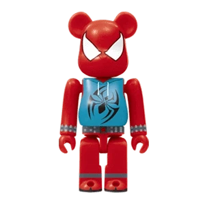 Bearbrick Happy Kuji 'MARVEL' (2021) - 20 Scarlet Spider 100% Herstellerbild