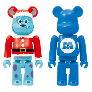 Bearbrick Happy Kuji 'Pixar Christmas Party' (2013) - 28 Sulley Santa Version & Monsters, Inc. 100% Herstellerbild