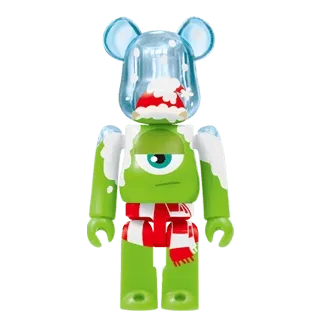 Bearbrick Happy Kuji 'Pixar Christmas Party' (2013) - SP Sulley Santa Version & Mike Christmas Version 100%+400% Herstellerbild 2