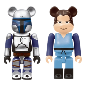 Bearbrick Happy Kuji 'Star Wars' (2017) - 32 Jango Fett & Boba Fett Child Version 100% Herstellerbild