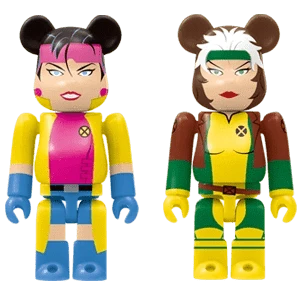 Bearbrick Happy Kuji 'X-Men' (2022) - A Jubilee & Rogue 100% Herstellerbild