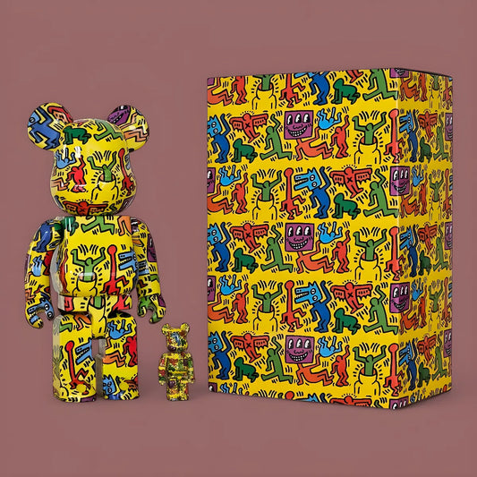 Bearbrick Keith Haring #5 100%+400% mit Verpackung