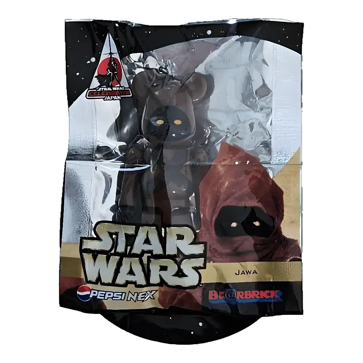 Bearbrick PEPSI.NEX × Star Wars - Jawa 70% in der Verpackung