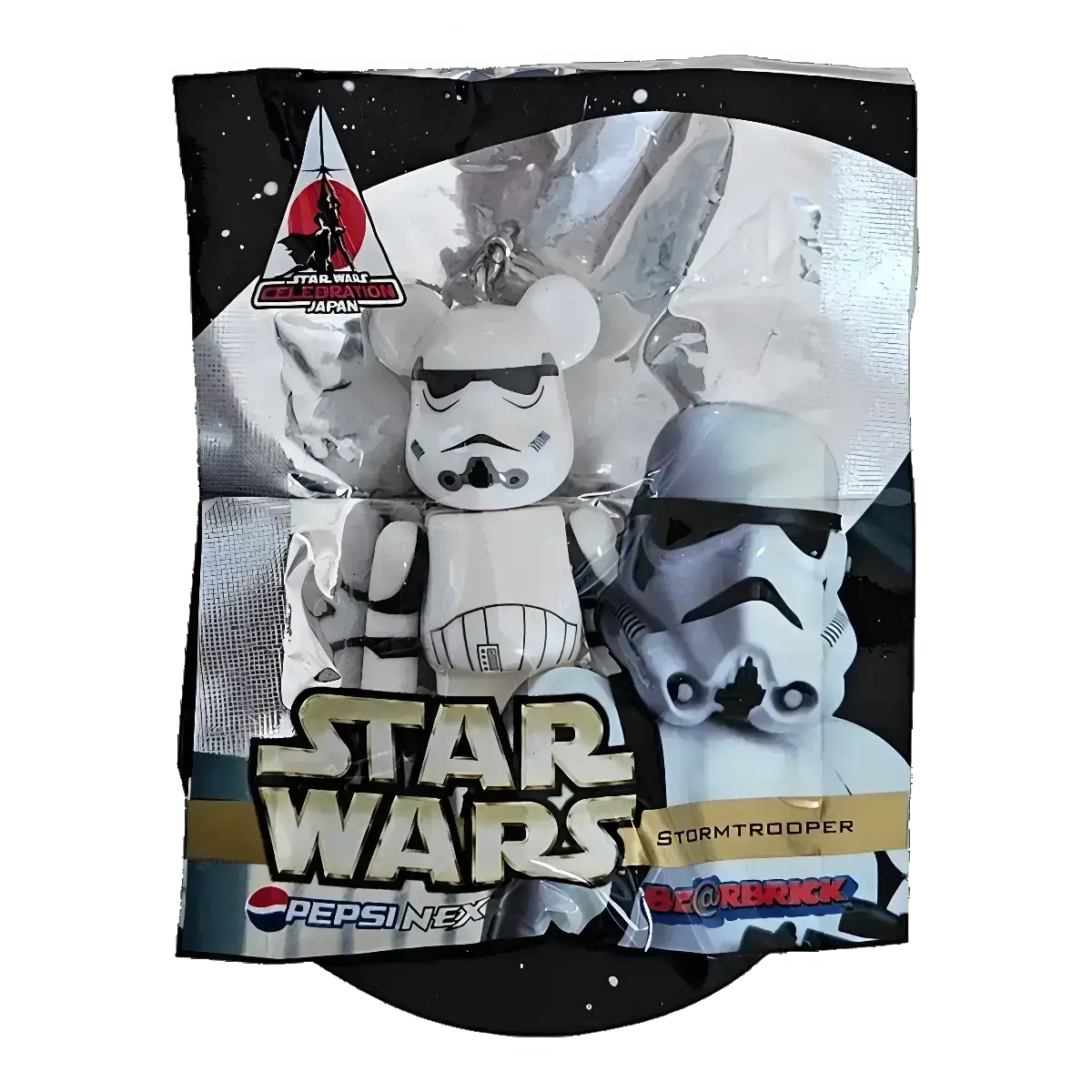 Bearbrick PEPSI.NEX × Star Wars - Stormtrooper 70% in der Verpackung