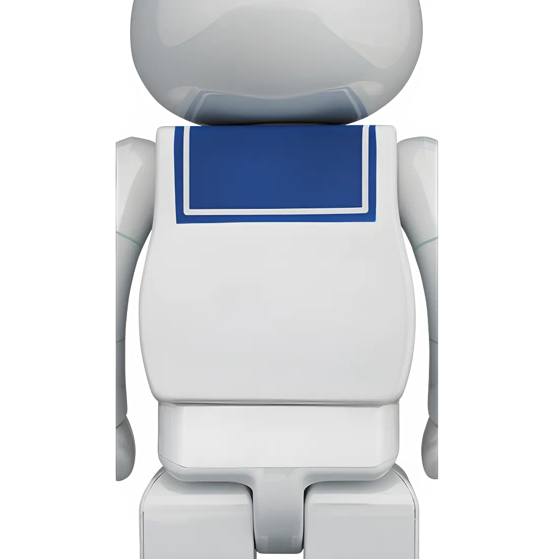 Bearbrick Stay Puft Marshmallow Man White Chrome Version 100%+400% Herstellerbild 4