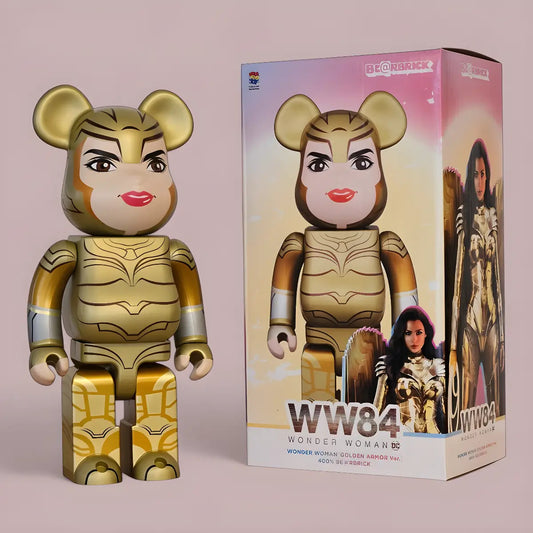 Bearbrick Wonder Woman Golden Armor Version 400% mit Verpackung