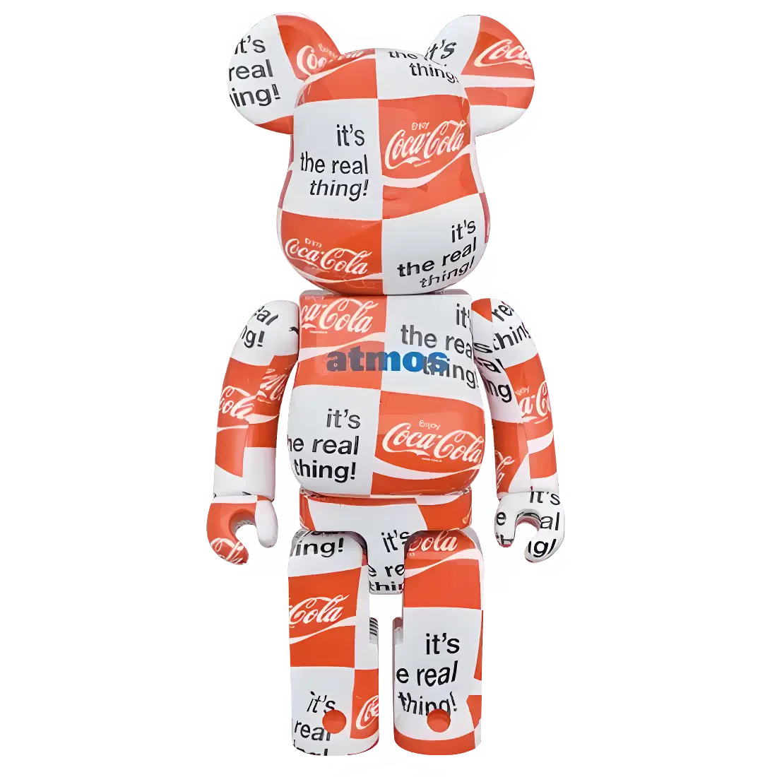 Bearbrick atmos × Coca-Cola Checkerboard 100%+400% Herstellerbild 3