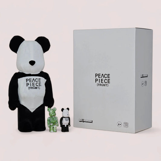 Bearbrick fragmentdesign PANDA 3er-Set 100%+400% mit Verpackung