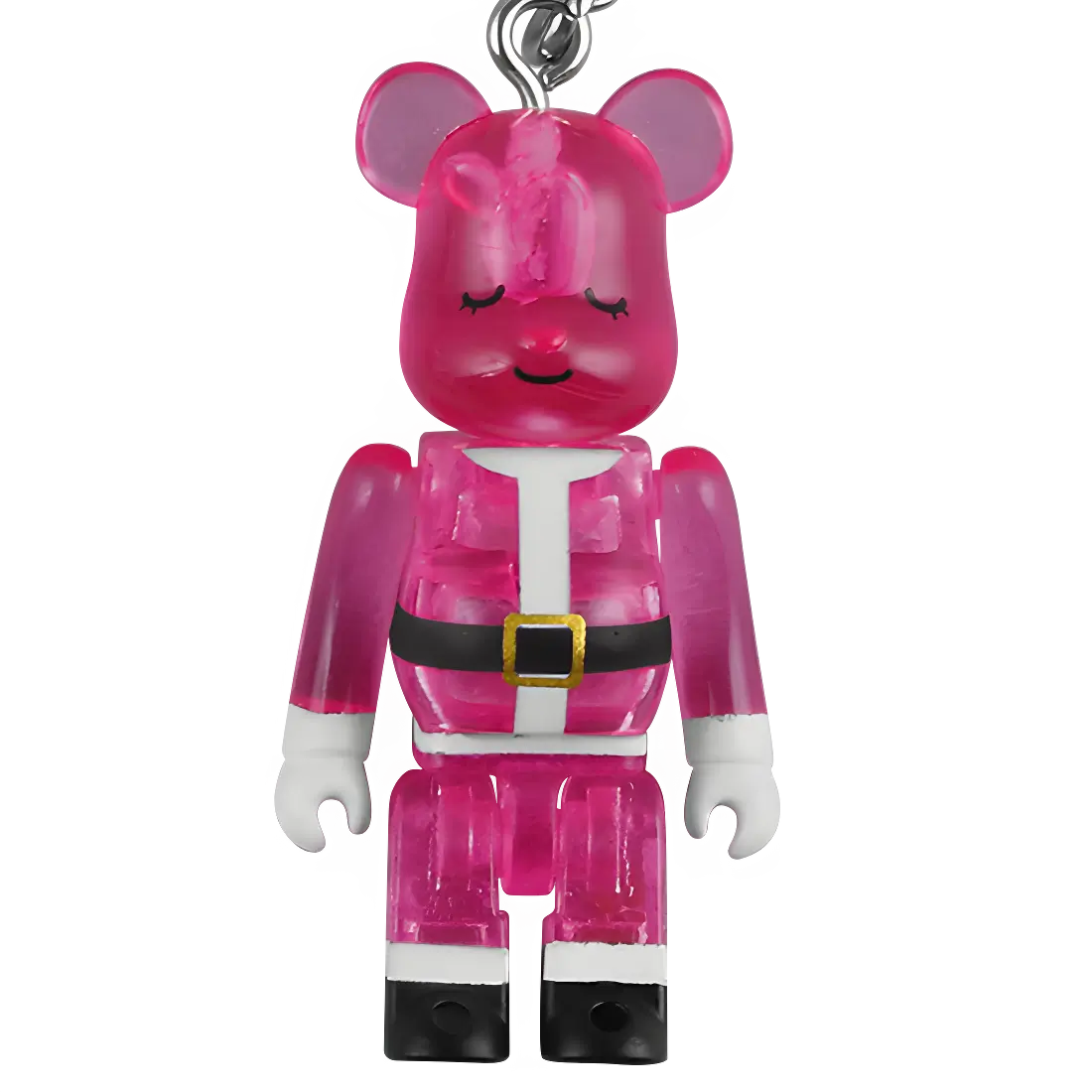 Bearbrick Merry Green Christmas 2008 - Clear Pink (50%) - MyBearBrick.de