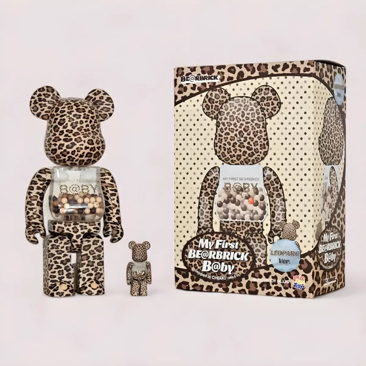 My First Bearbrick Baby Leopard Version 100%+400% mit Verpackung