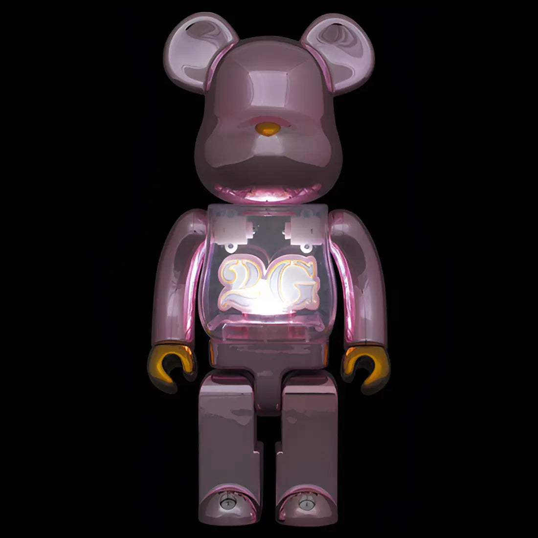 Bearbrick 2G Pink Gold Chrome 100%+400% Herstellerbild 5