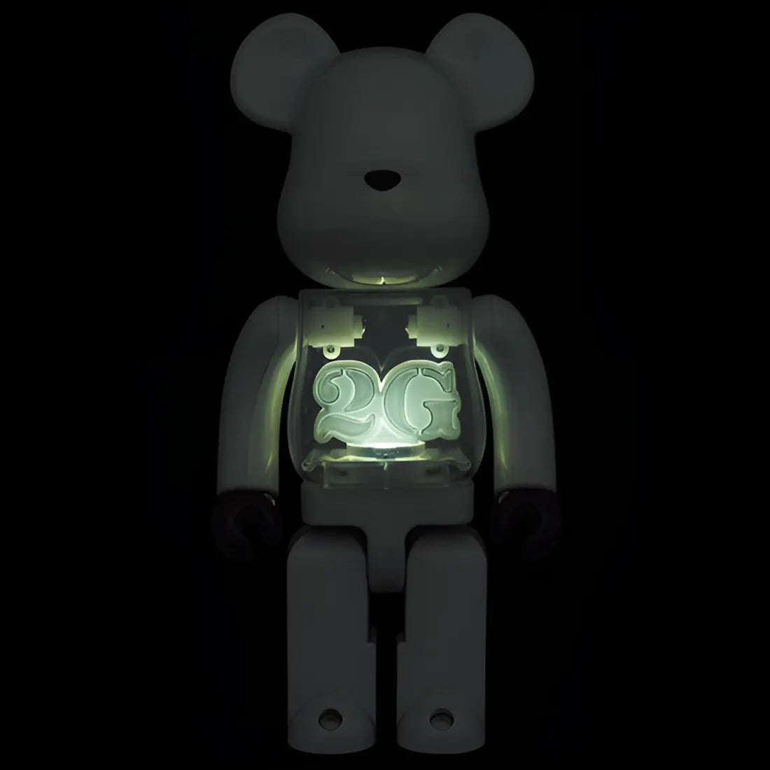 Bearbrick 2G White Chrome Version 100%+400% Herstellerbild 5