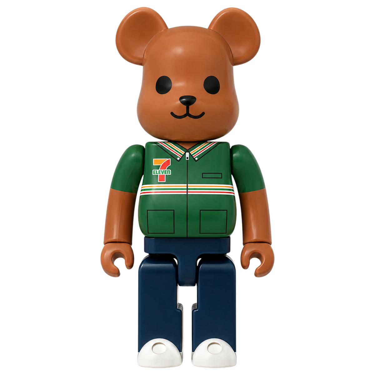 Bearbrick 7-ELEVEN Uniform Green Version 400% Herstellerbild