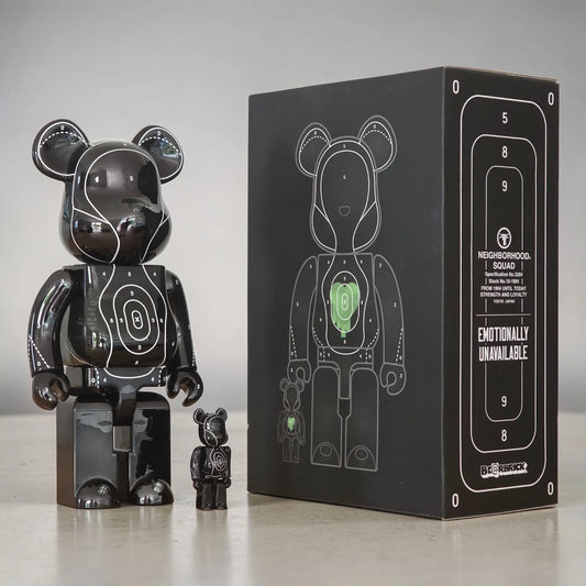 Bearbrick Emotionally Unavailable × Neighborhood® 100%+400% mit Verpackung