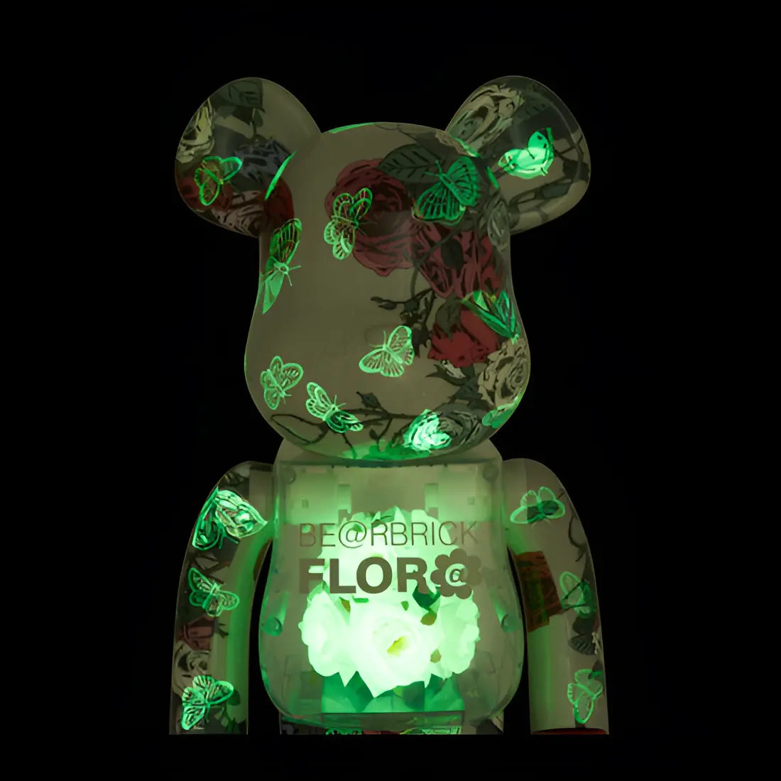 Bearbrick Flora Glow in the Dark 400% Herstellerbild 3