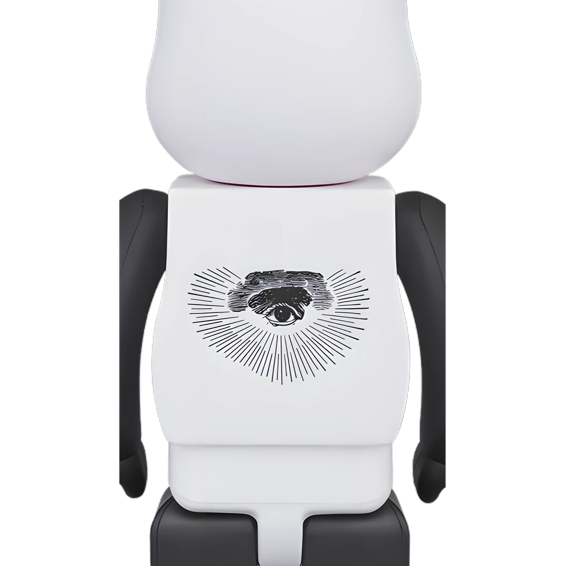 Bearbrick FREEMASONRY × fragmentdesign White 100%+400% Herstellerbild 4