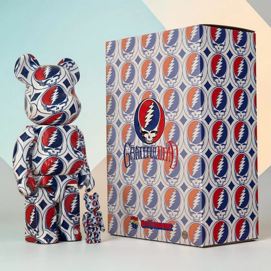 Bearbrick Grateful Dead "Steal Your Face" 100%+400% mit Verpackung