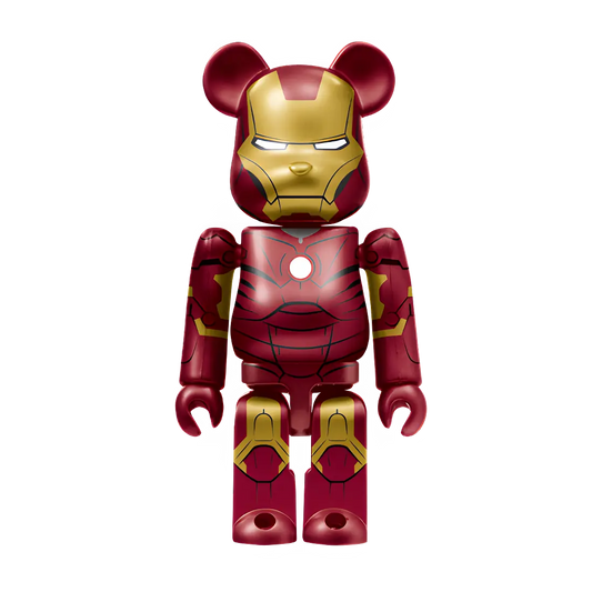 Bearbrick Happy Kuji "MARVEL Studios" - 1 Iron Man Mark 3 100% Herstellerbild