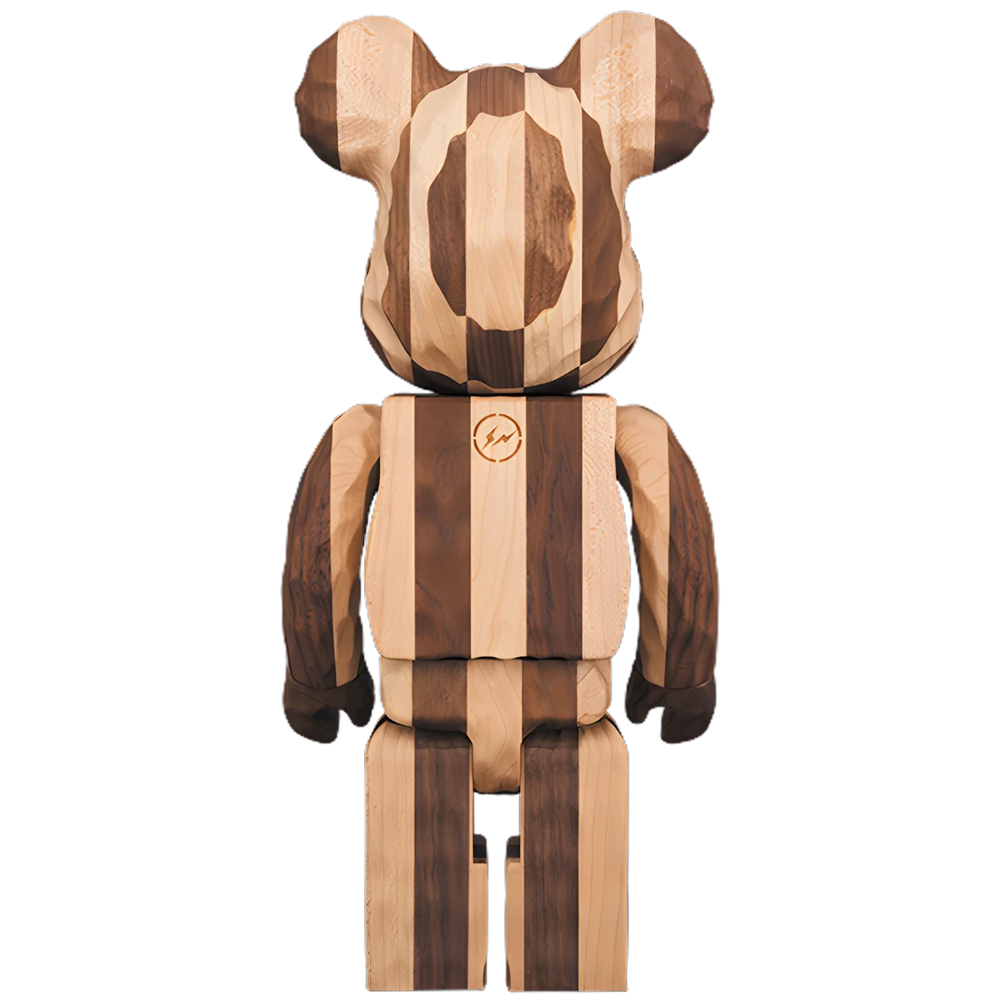 Bearbrick Karimoku fragmentdesign Carved Wooden Longitudinal Chess 400% Herstellerbild 2