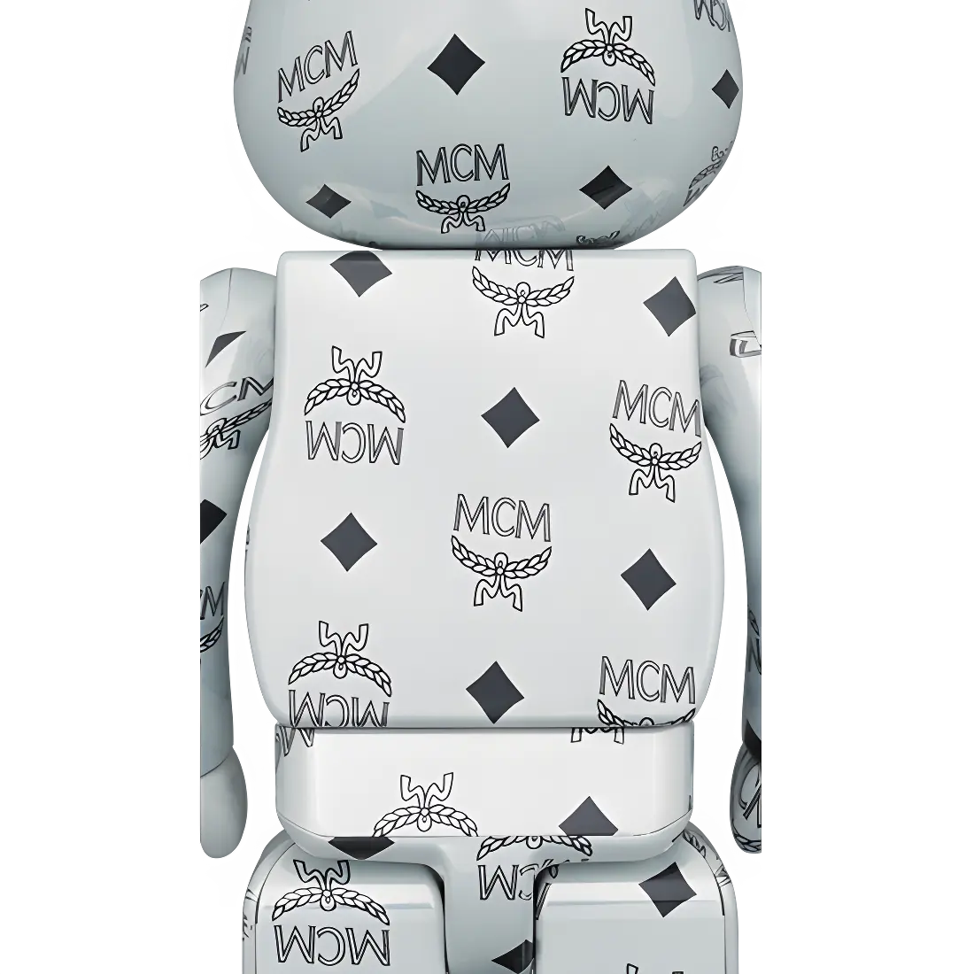 Bearbrick MCM White Chrome Version 100%+400% Herstellerbild 4