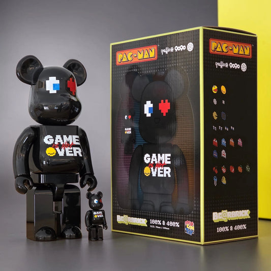 Bearbrick Pac-Man × Grafflex × 9090 × S.H.I.P&crew 100%+400% mit Verpackung