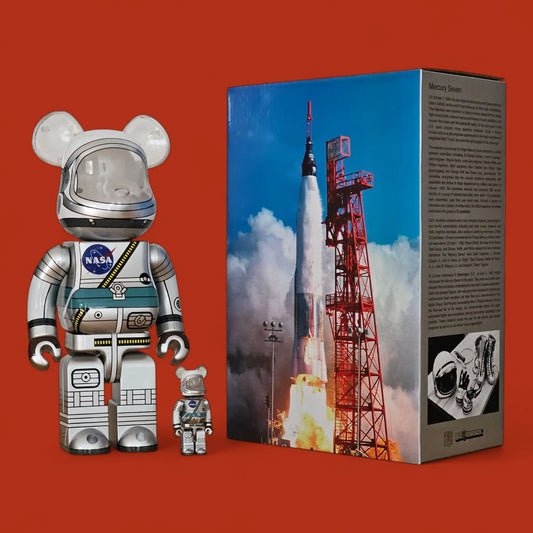 Bearbrick Project Mercury Astronaut 100%+400% mit Verpackung