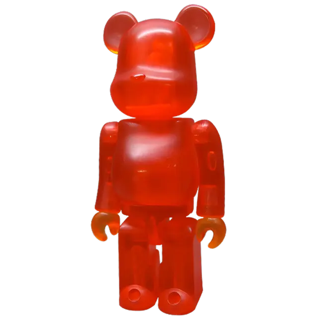 BE@RBRICK Series 1 Jellybean "Clear Red" (100%)