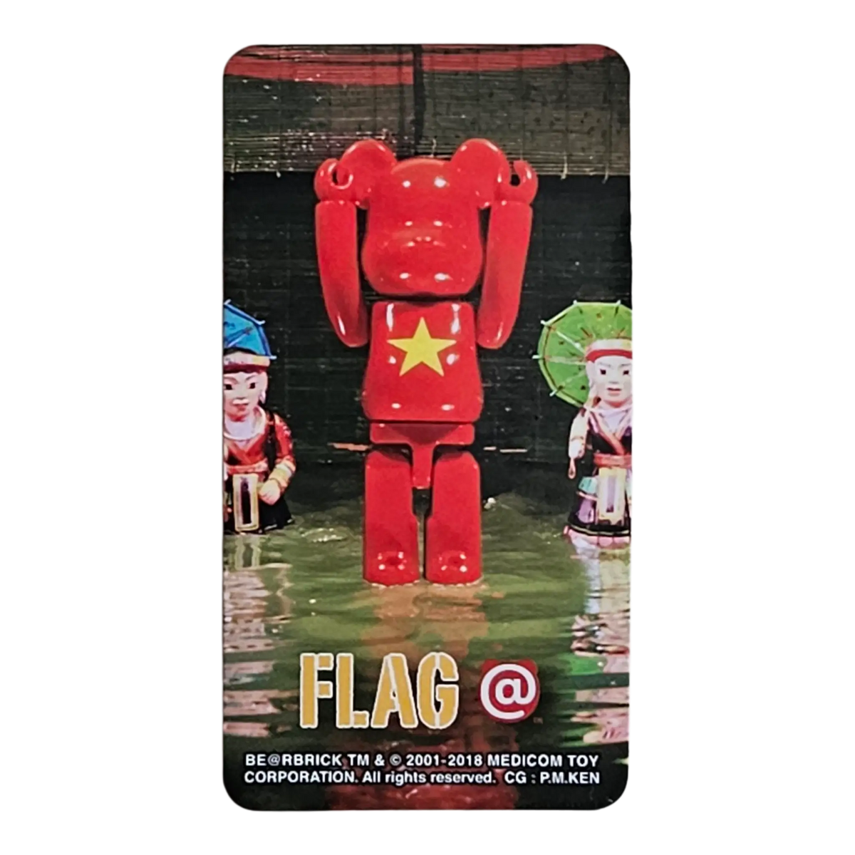 Bearbrick Series 37 Flag "Vietnam" 100% Begleitkarte