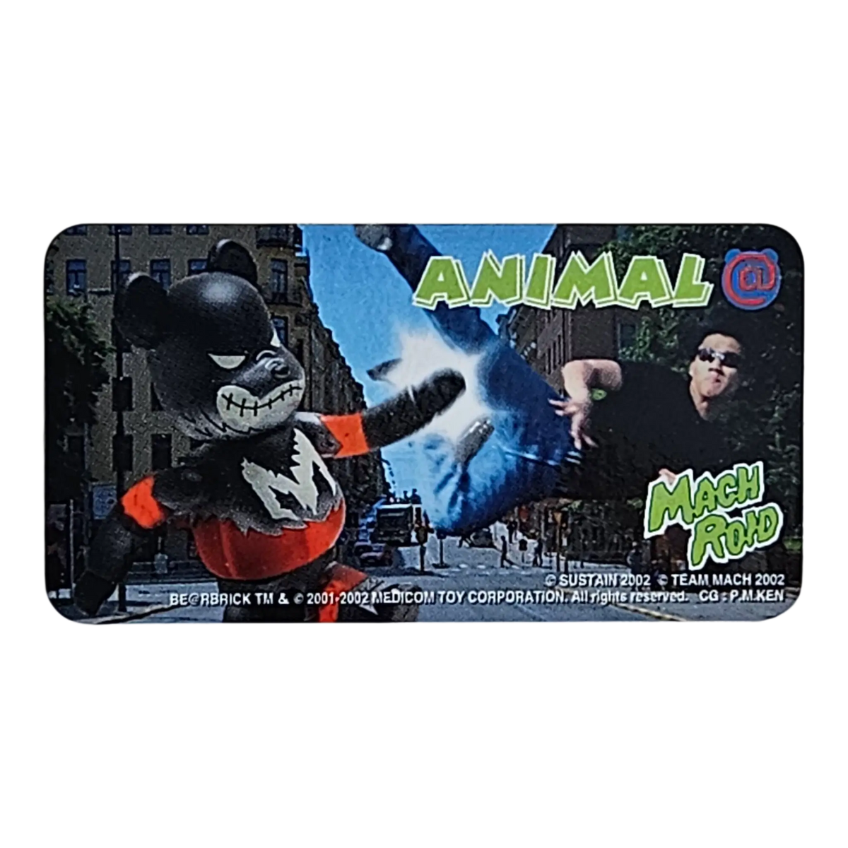 Bearbrick Series 4 Animal "Mach Road" 100% Begleitkarte