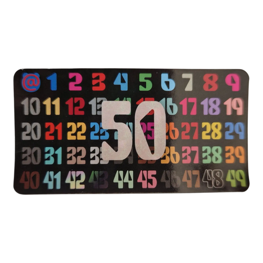 Bearbrick Series 50 Commemorative Edition 100% SECRET Begleitkarte