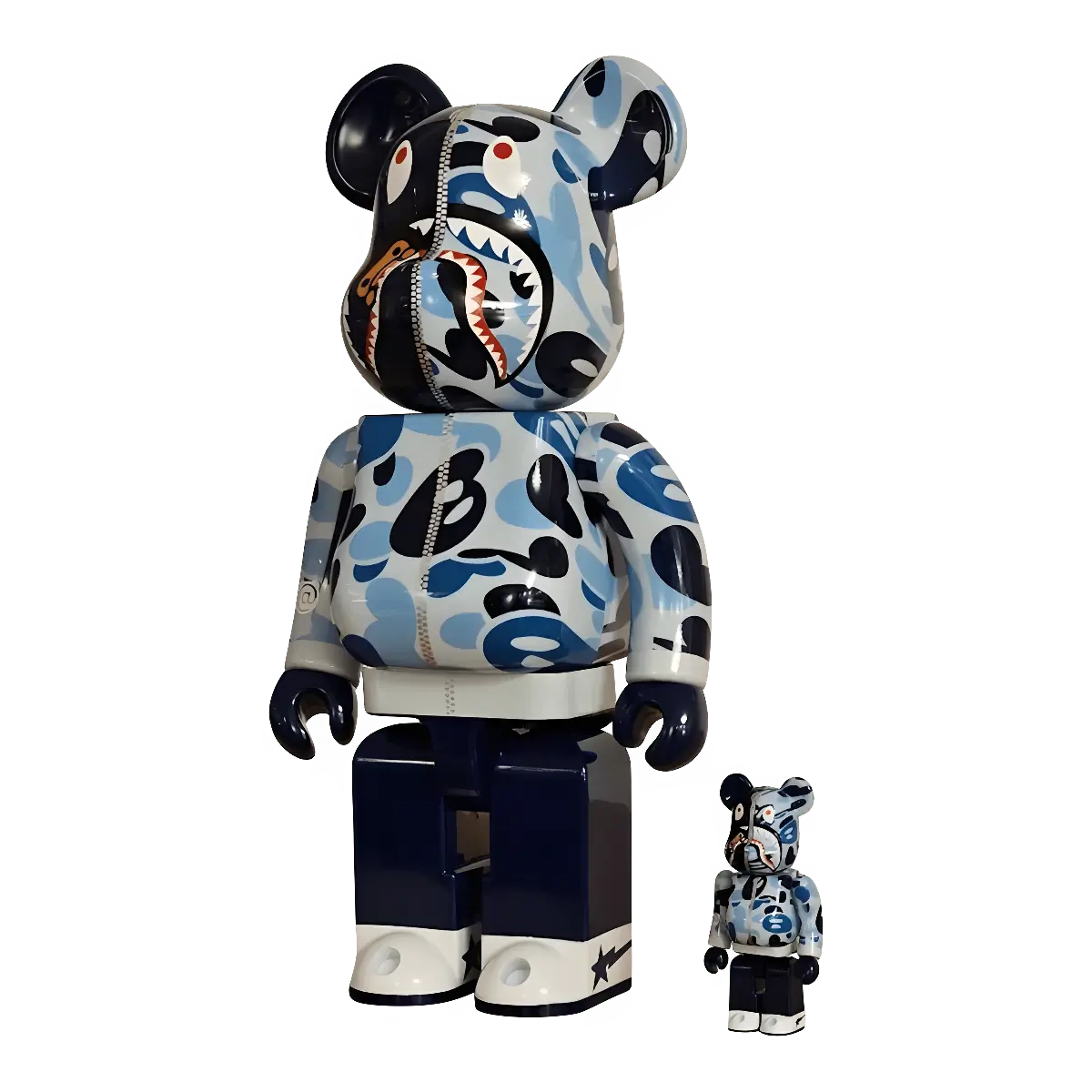 Baby Milo Camo Shark Blue Version schräg