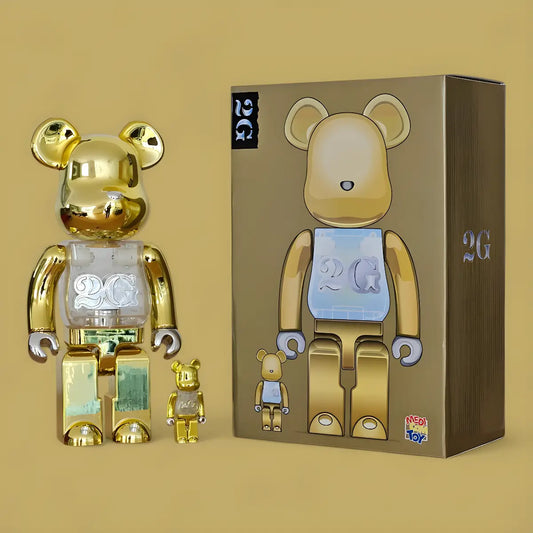 Bearbrick 2G Reverse 100%+400% mit Verpackung
