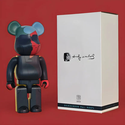 Bearbrick Andy Warhol Silkscreen Version 400% mit Verpackung