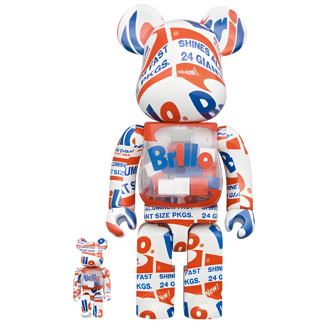 Bearbrick Andy Warhol 'Brillo' 2022 100%+400% Herstellerbild 1