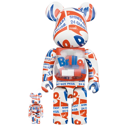 Bearbrick Andy Warhol 'Brillo' 2022 100%+400% Herstellerbild 1