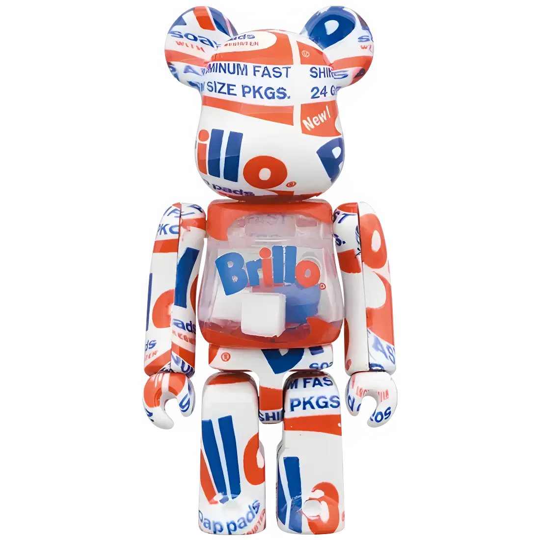 Bearbrick Andy Warhol 'Brillo' 2022 100%+400% Herstellerbild 2