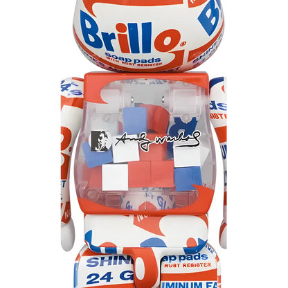 Bearbrick Andy Warhol 'Brillo' 2022 100%+400% Herstellerbild 4