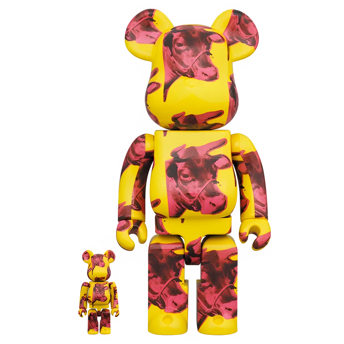 Bearbrick Andy Warhol 'Cow Wallpaper' 100%+400% Herstellerbild 1